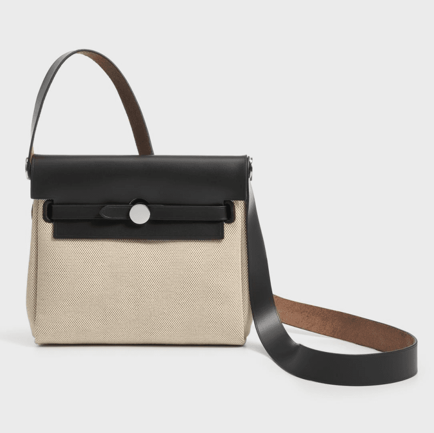 Hollmory Canvas And Leather Crossbody Herbag 2025