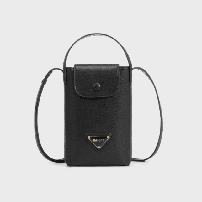 Hotend High-end Solid-color Phone Bag Jet Black